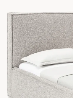 Westwing Collection Cama individual tapizada en tejido bouclé con espacio de almacenamiento Dream^ Camas Individuales|Camas Tapizadas
