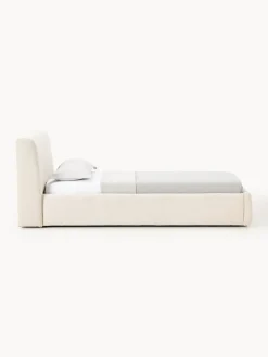 Westwing Collection Cama individual tapizada con espacio de almacenamiento Cloud