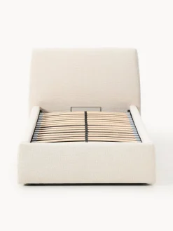 Westwing Collection Cama individual tapizada con espacio de almacenamiento Cloud