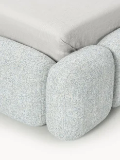 Westwing Collection Cama individual tapizada en borreguillo bouclé Tayla