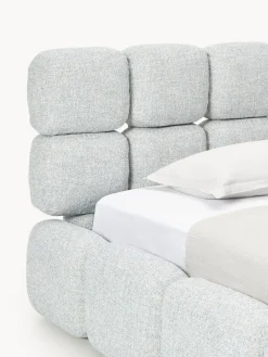 Westwing Collection Cama individual tapizada en borreguillo bouclé Tayla