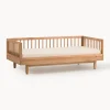 Niños Nobodinoz Cama infantil de madera de roble Pure, 70 x 140 cm