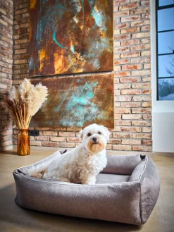 Laboni Cama para mascotas en terciopelo Buffalo, tamaños diferentes^ Accesorios Para Animales|Jarrones