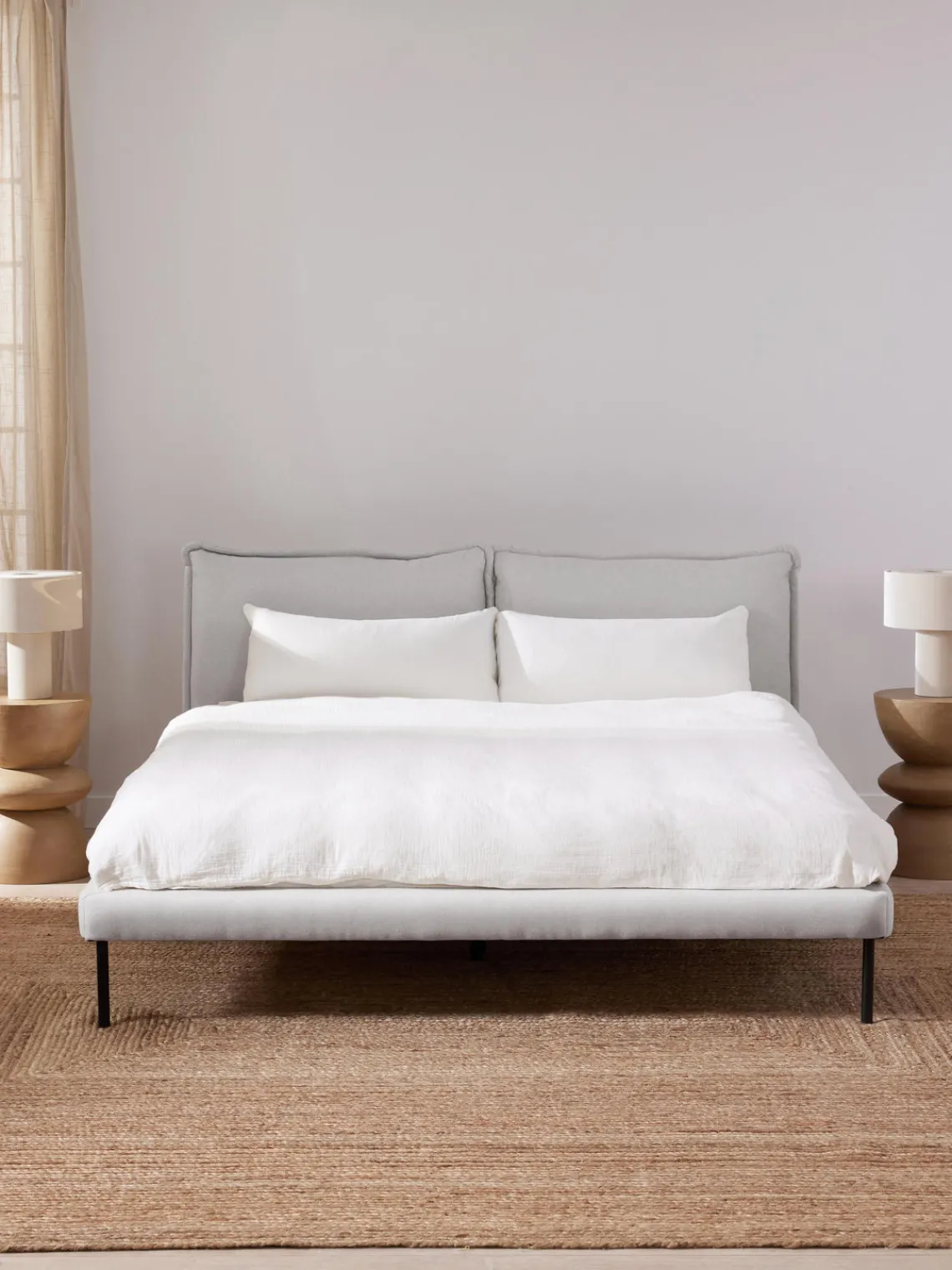 Westwing Collection Cama tapizada Amelia