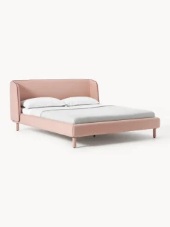 Westwing Collection Cama tapizada con cabecero Luma