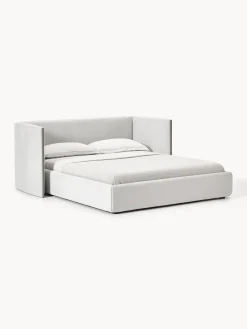 Westwing Collection Cama tapizada con cabecero plegable Otis^ Camas Tapizadas