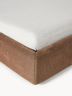 Westwing Collection Cama tapizada con cabecero plegable Otis