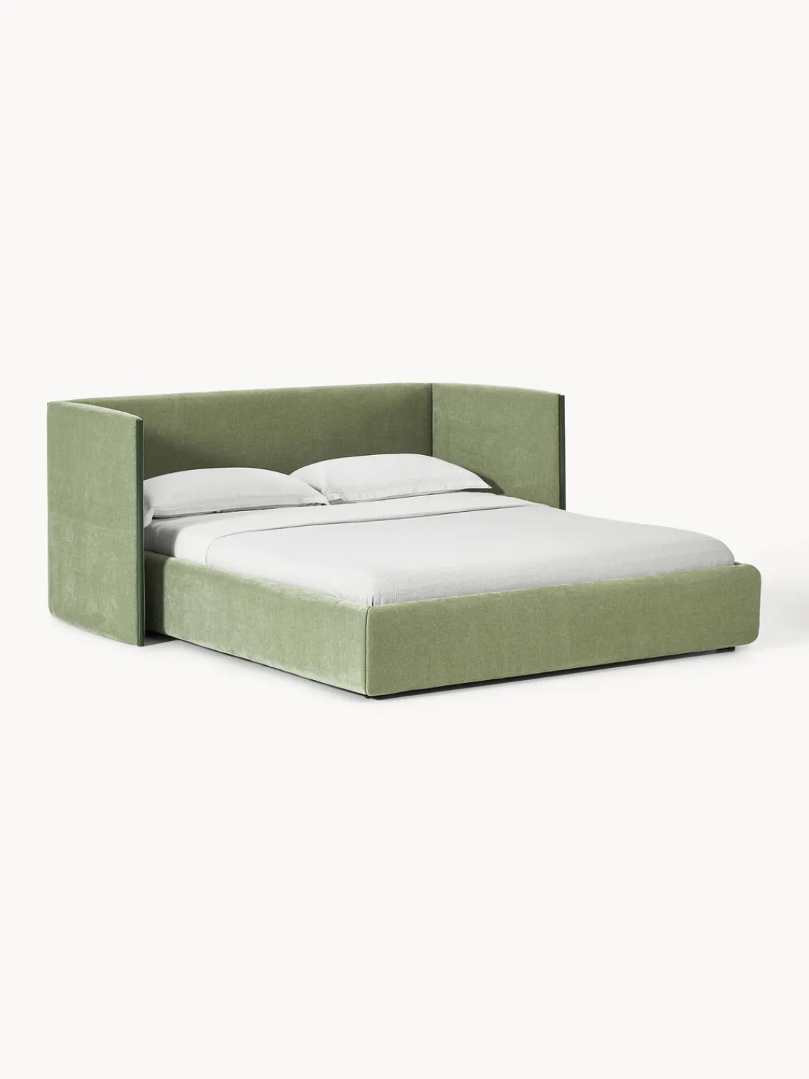 Westwing Collection Cama tapizada con cabecero plegable Otis^ Camas Tapizadas