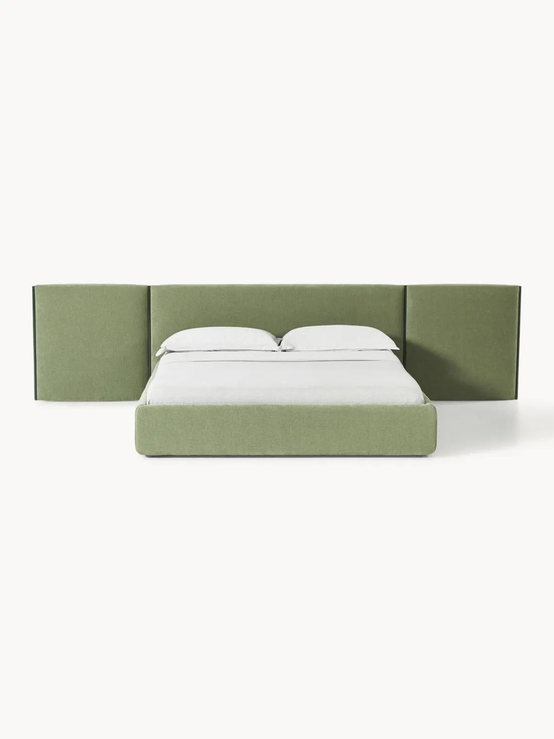 Westwing Collection Cama tapizada con cabecero plegable Otis^ Camas Tapizadas