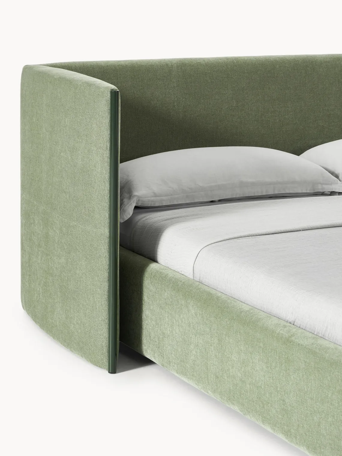 Westwing Collection Cama tapizada con cabecero plegable Otis^ Camas Tapizadas