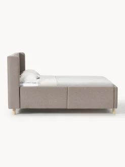 Westwing Collection Cama tapizada con espacio de almacenamiento Arche