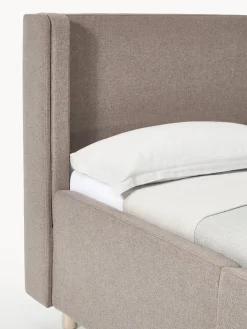 Westwing Collection Cama tapizada con espacio de almacenamiento Arche