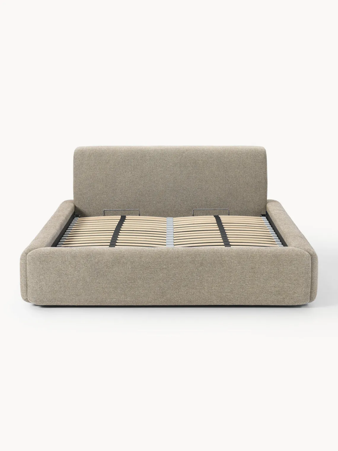 Westwing Collection Cama tapizada con espacio de almacenamiento Melva