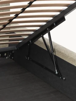 Westwing Collection Cama tapizada con espacio de almacenamiento Melva