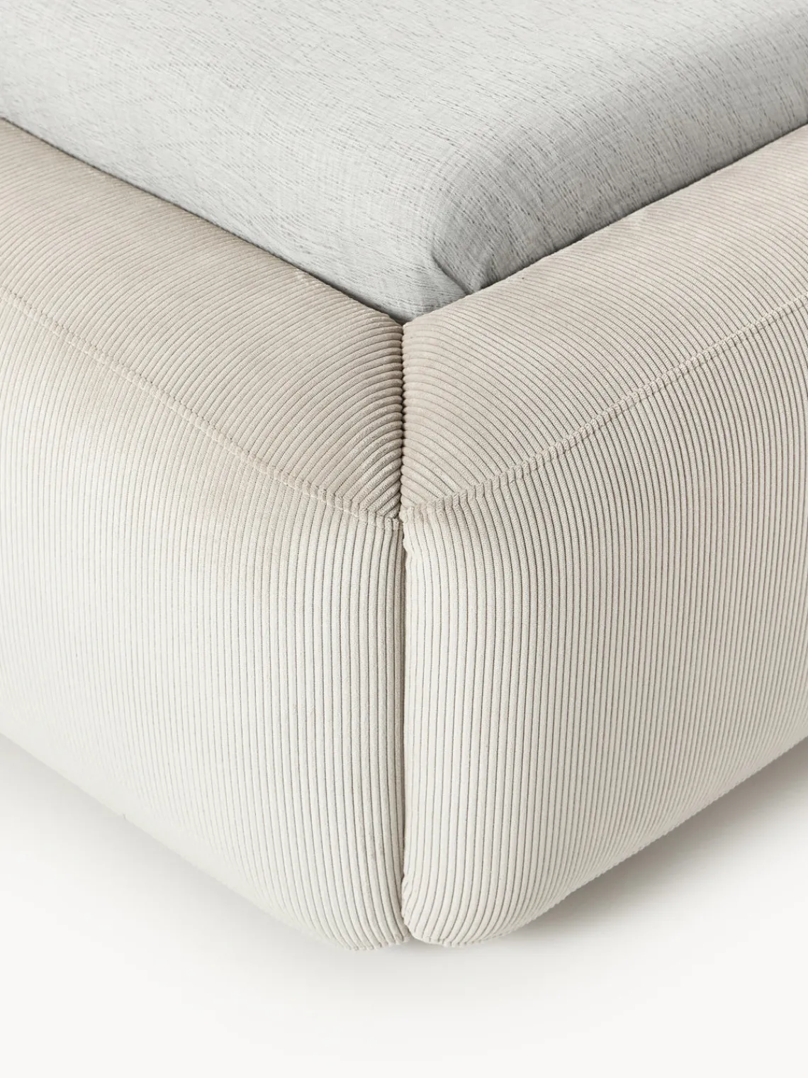 Westwing Collection Cama tapizada con espacio de almacenamiento Melva