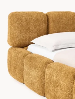 Westwing Collection Cama tapizada de borreguillo bouclé Tayla