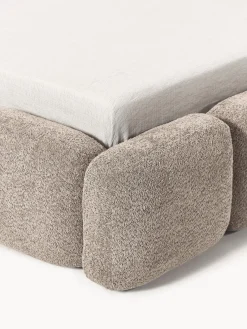 Westwing Collection Cama tapizada de borreguillo bouclé Tayla