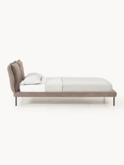 Westwing Collection Cama tapizada de borreguillo bouclé Amelia