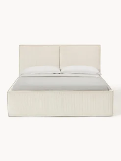 Westwing Collection Cama tapizada de pana con espacio de almacenaje Dream^ Camas Tapizadas|Camas