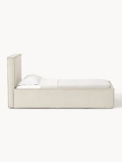 Westwing Collection Cama tapizada de pana con espacio de almacenamiento Dream