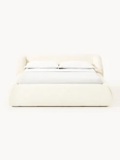 Westwing Collection Cama tapizada en borreguillo Sofia
