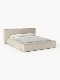 Westwing Collection Cama tapizada en pana Lennon