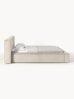 Westwing Collection Cama tapizada en pana Lennon