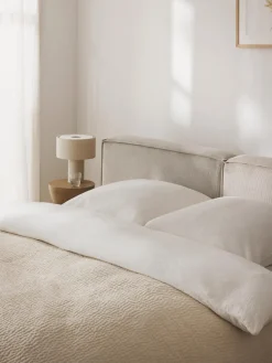 Westwing Collection Cama tapizada en pana Lennon