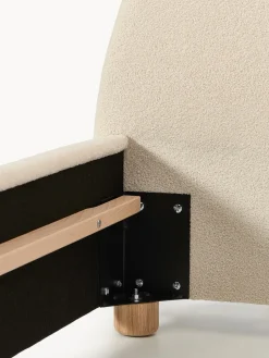 Westwing Collection Cama tapizada en tejido bouclé Ebba