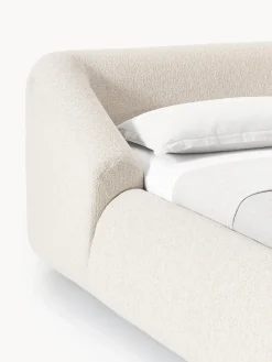 Westwing Collection Cama tapizada en tejido bouclé Sofia