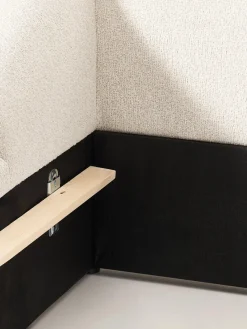 Westwing Collection Cama tapizada en tejido bouclé Sofia