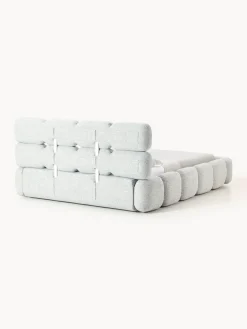 Westwing Collection Cama tapizada en tejido bouclé con espacio de almacenamiento Tayla