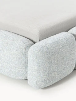 Westwing Collection Cama tapizada en tejido bouclé con espacio de almacenamiento Tayla