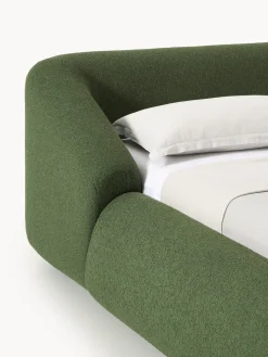 Westwing Collection Cama tapizada en tejido bouclé Sofia