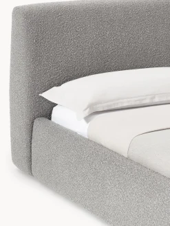 Westwing Collection Cama tapizada en tejido bouclé con espacio de almacenaje Cloud^ Camas Tapizadas|Camas