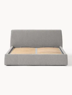 Westwing Collection Cama tapizada en tejido bouclé con espacio de almacenaje Cloud^ Camas Tapizadas|Camas