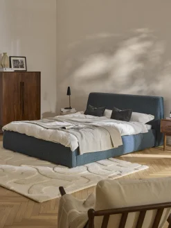 Westwing Collection Cama tapizada en tejido bouclé Cloud^ Camas Tapizadas|Camas