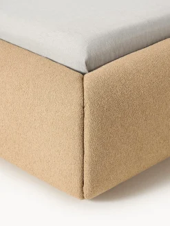 Westwing Collection Cama tapizada en tejido bouclé Sofia