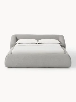 Westwing Collection Cama tapizada en tejido bouclé Sofia