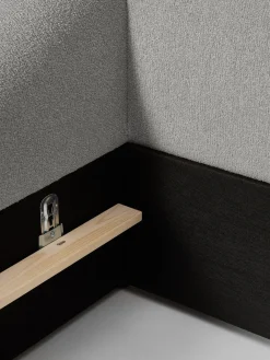 Westwing Collection Cama tapizada en tejido bouclé Sofia