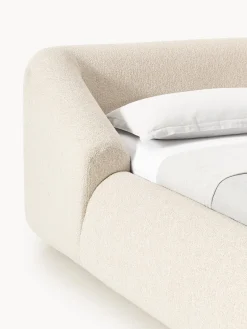 Westwing Collection Cama tapizada en tejido bouclé Sofia