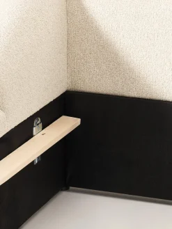 Westwing Collection Cama tapizada en tejido bouclé Sofia