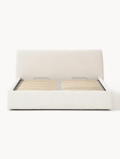 Westwing Collection Cama tapizada en tejido bouclé con espacio de almacenaje Cloud^ Camas Tapizadas|Camas