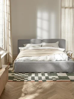 Westwing Collection Cama tapizada en tejido bouclé con espacio de almacenamiento Lennon^ Camas Tapizadas|Camas