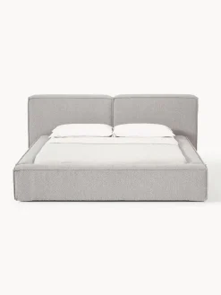 Westwing Collection Cama tapizada en tejido bouclé con espacio de almacenamiento Lennon^ Camas Tapizadas|Camas