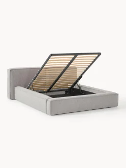 Westwing Collection Cama tapizada en tejido bouclé con espacio de almacenamiento Lennon^ Camas Tapizadas|Camas