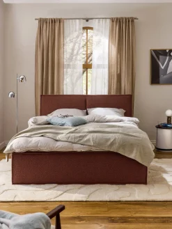 Westwing Collection Cama tapizada en tejido bouclé Dream