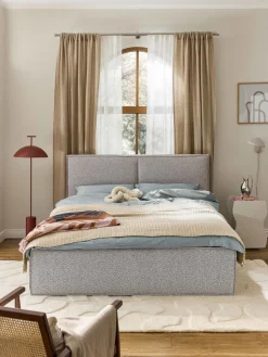 Westwing Collection Cama tapizada en tejido bouclé Dream^ Camas Tapizadas|Camas