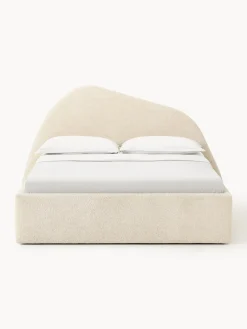 Westwing Collection Cama tapizada en tejido bouclé Gary