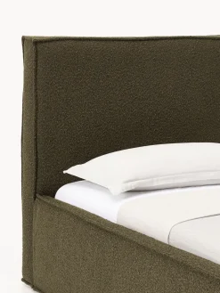 Westwing Collection Cama tapizada en tejido bouclé Dream